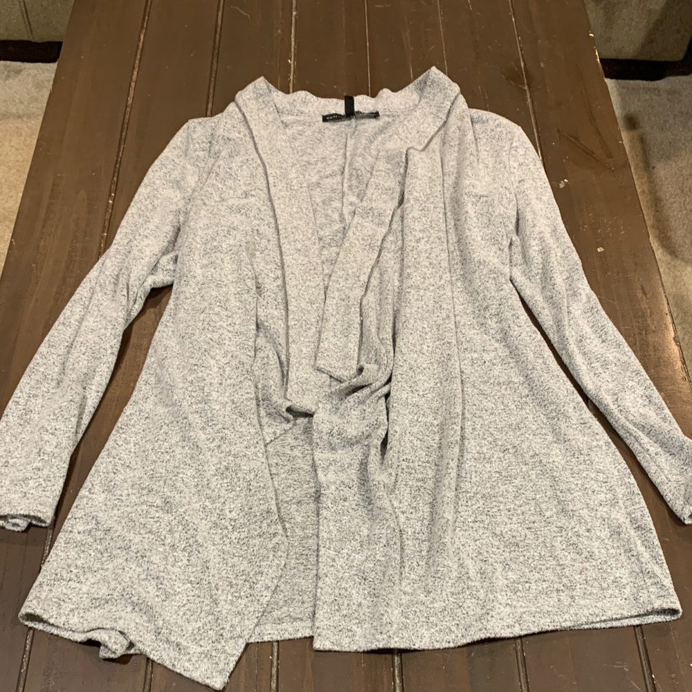 White House Black Market Heather Gray Women's Cardigan